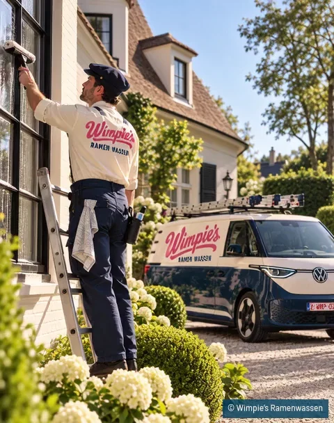 Wimpie’s ramenwasser aan het werk bij een Belgisch huis